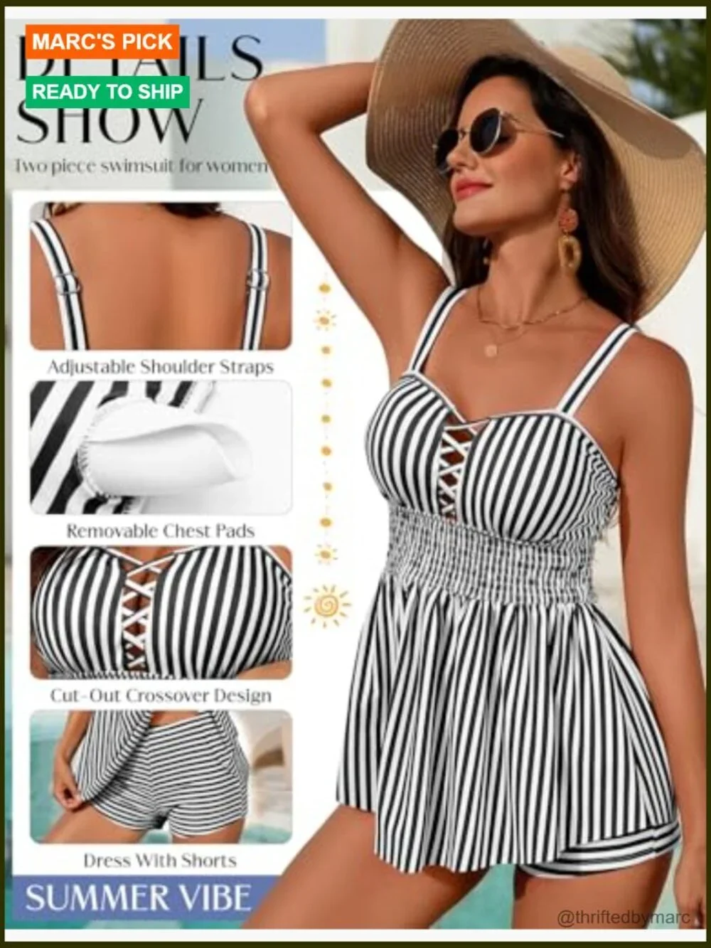 Tankini Swimsuit Set Crisscross Cutout Ruched Waist Two Piece Bathing Suit